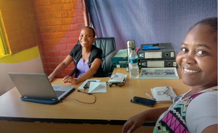 Man Sitting in an office